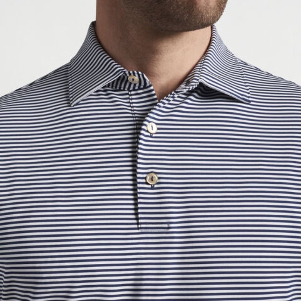 Peter Millar mens short+sleeve cotton polo shirt, size Large